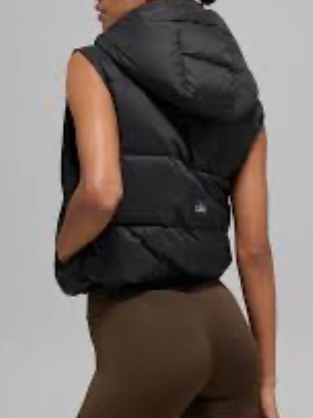 Alo gold Rush black puffer new tag size small